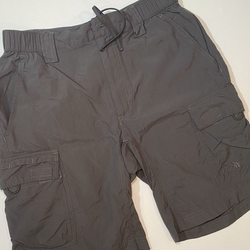The North Face Cargo Shorts Men's Size S Outdoors Hiking Gray 100% Nylon